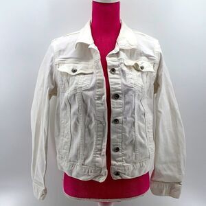 LL Bean Women’s White Denim Jacket